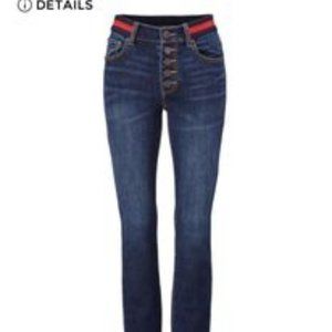 Cabi Button Fly Skinny, Size 6 (petite length)